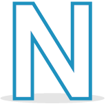 Icon showing the letter N