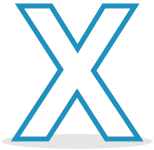 Icon showing the letter X