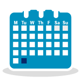 Icon to represent a calendar