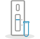 Lateral flow test icon