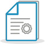 Illustrated icon of a business paper