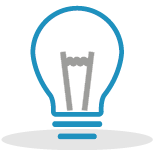 Illustrated lightbulb