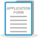 Icon style image of an application form