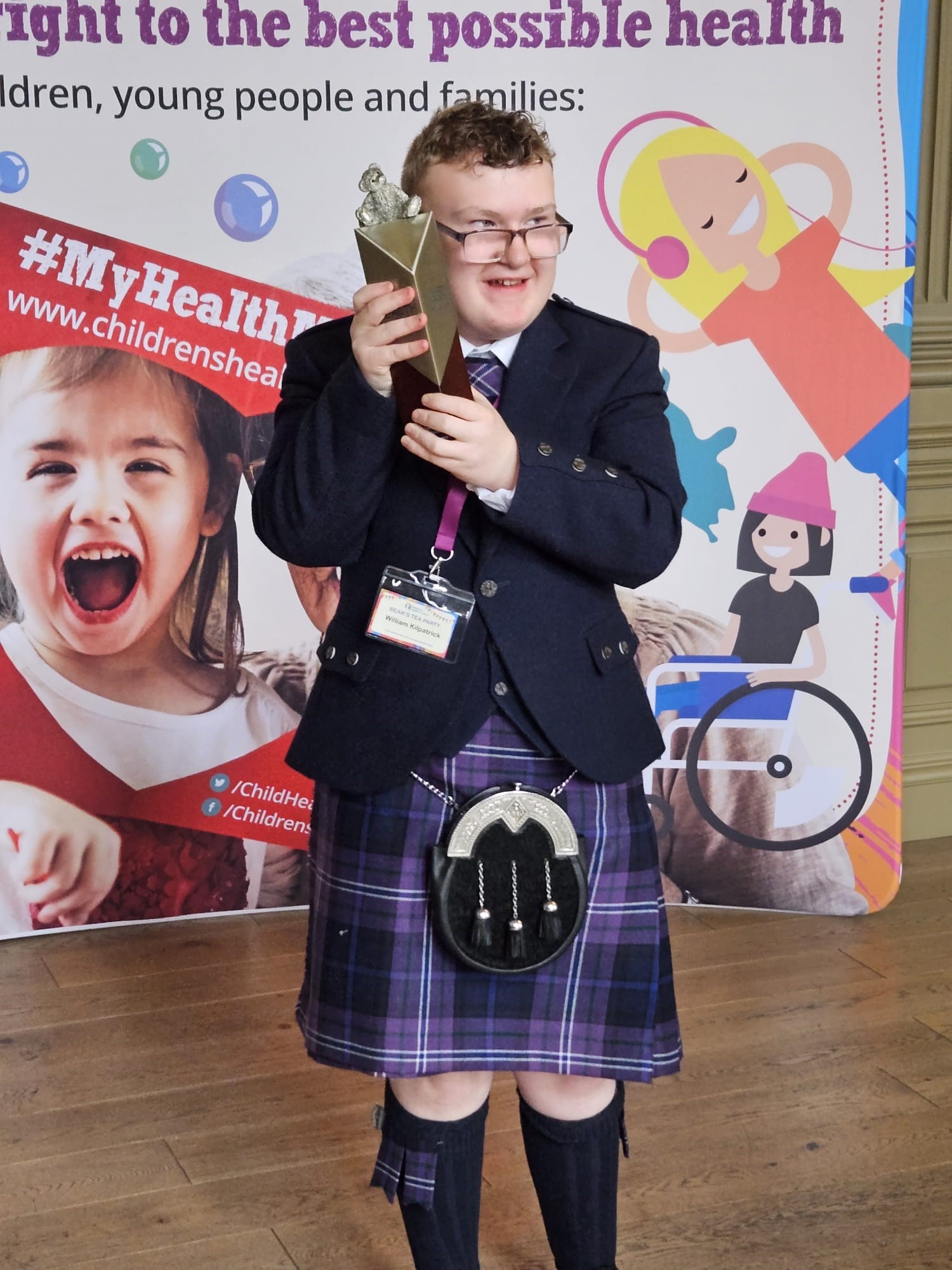 Mum’s Braveheart wins Young Achiever at the Scottish Children’s Medical Awards
