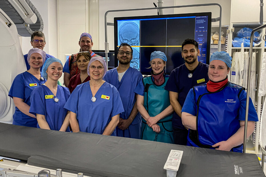 A group of NHSGGC staff who will work in the new Thrombectomy suite.