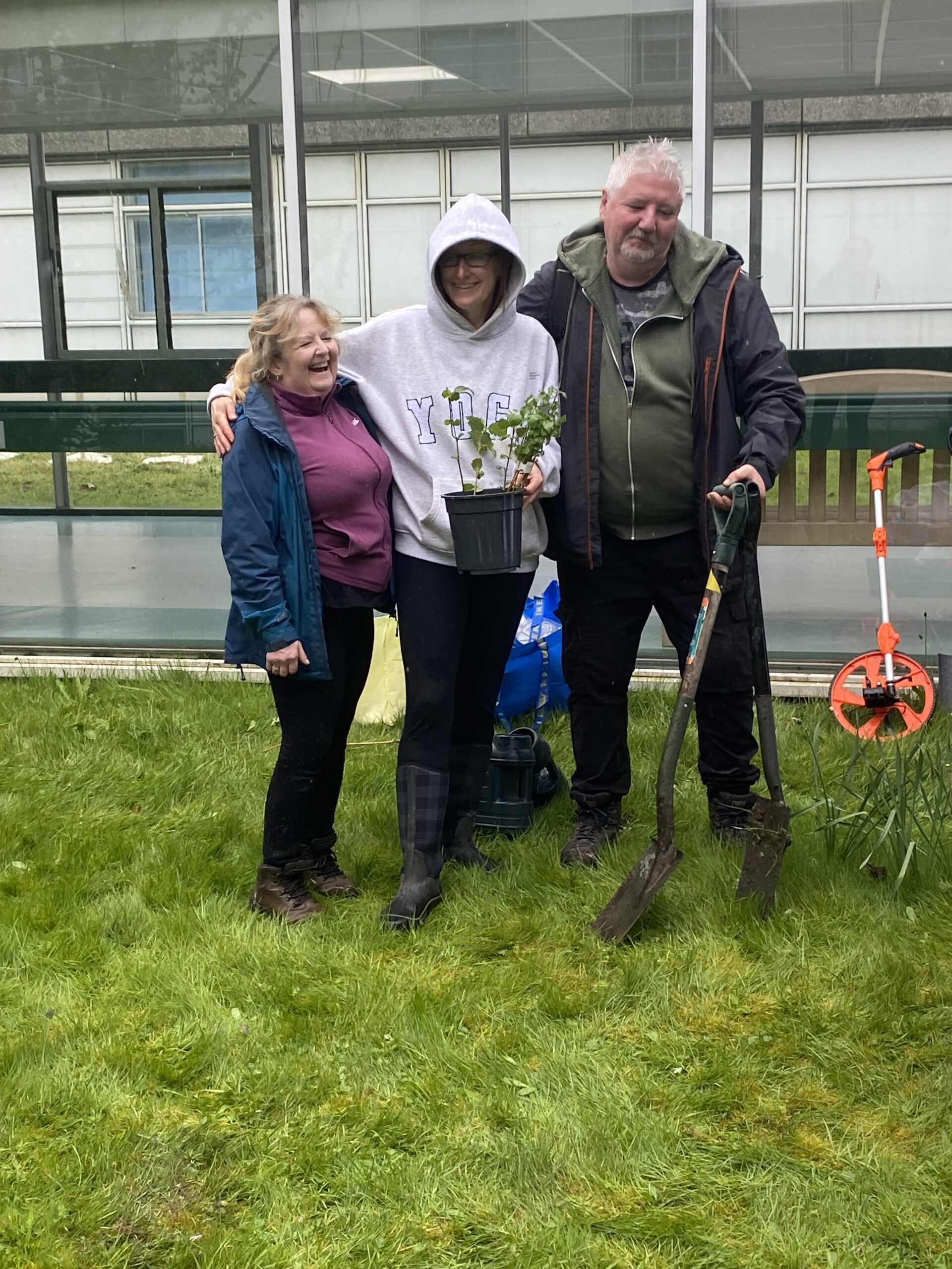 Royal Alexandra Hospital tree planting - some happy volunteers