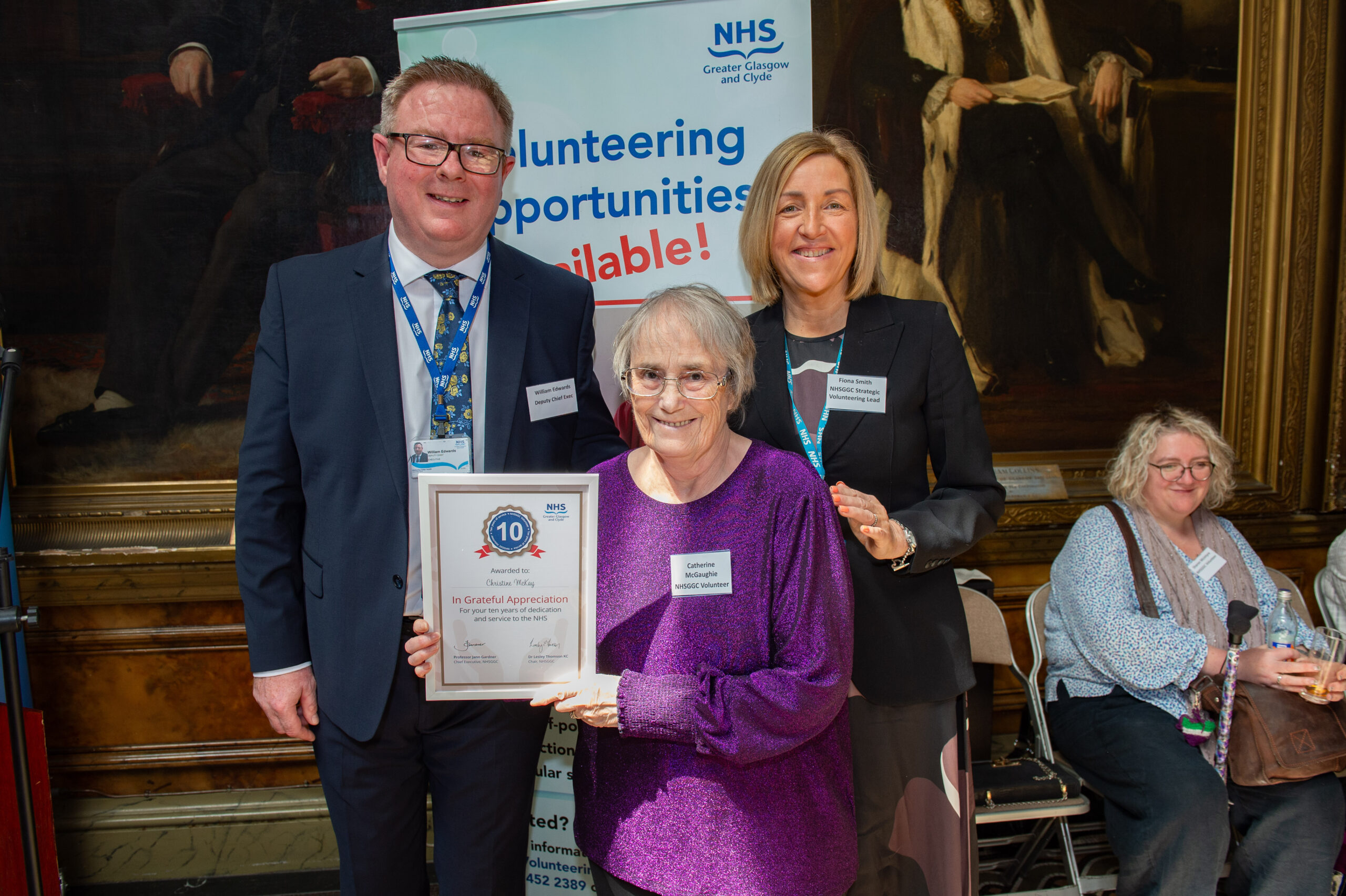 Volunteer long service award presentation
