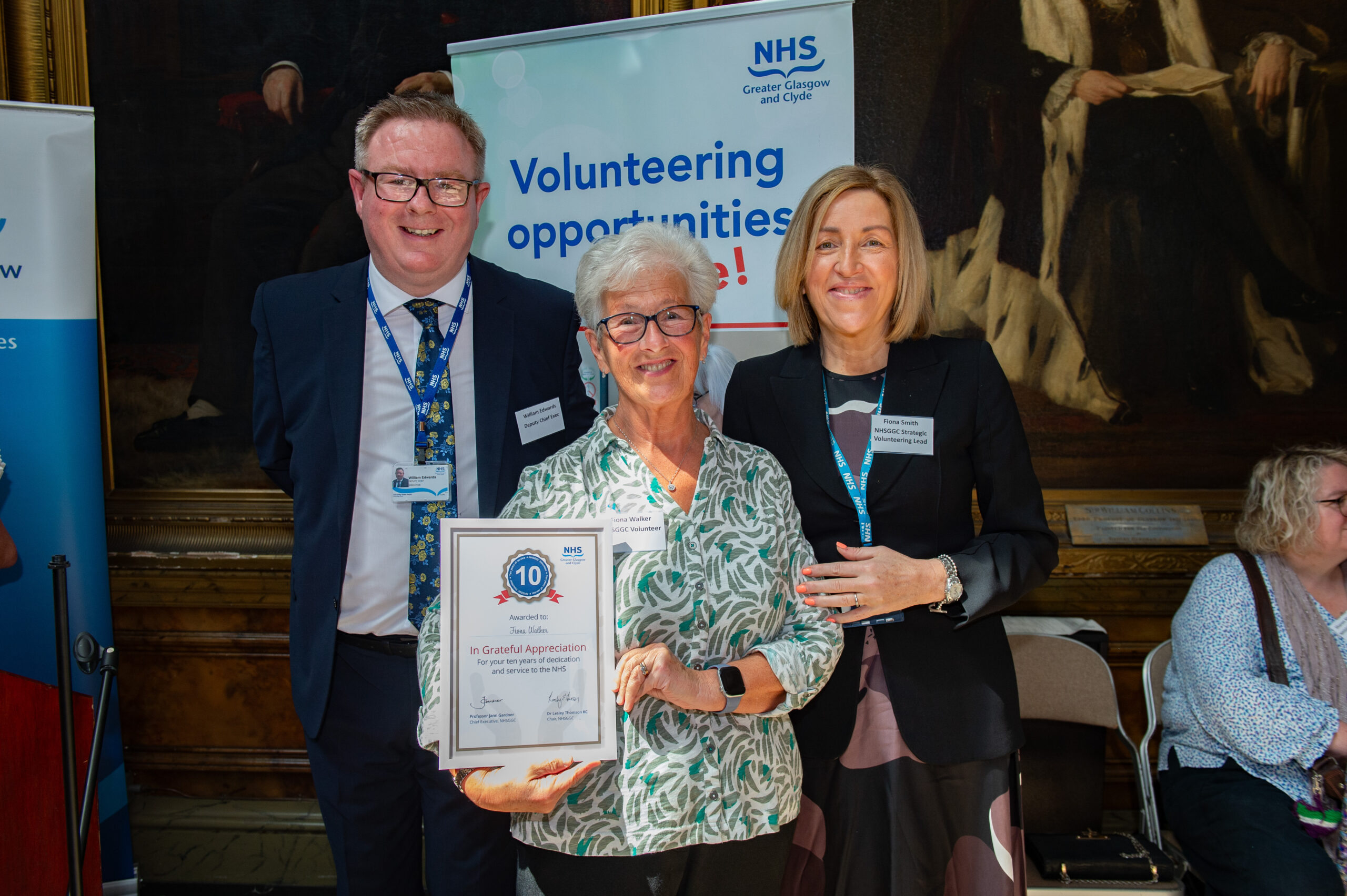 Volunteer long service award presentation
