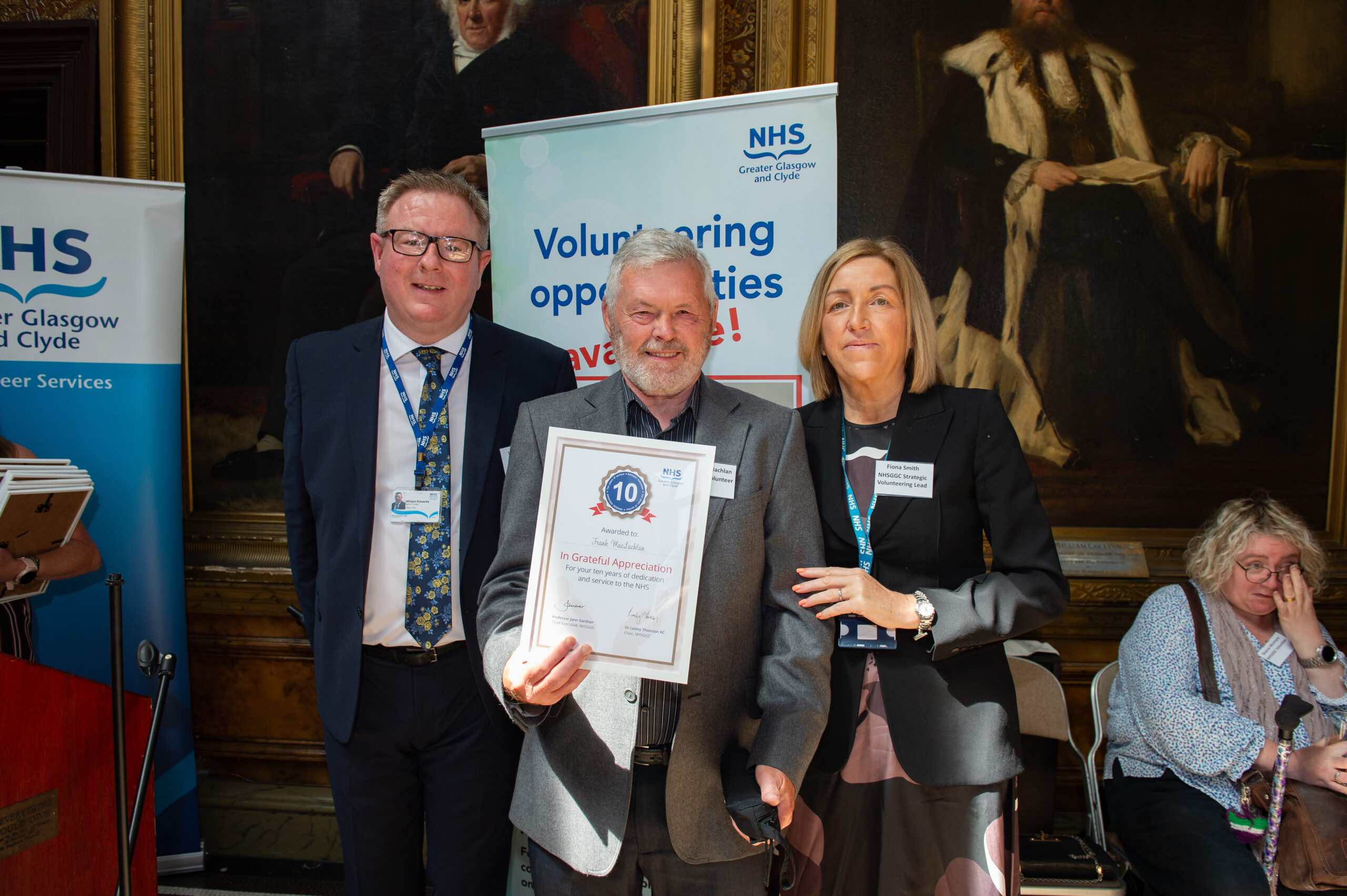 Volunteer long service award presentation