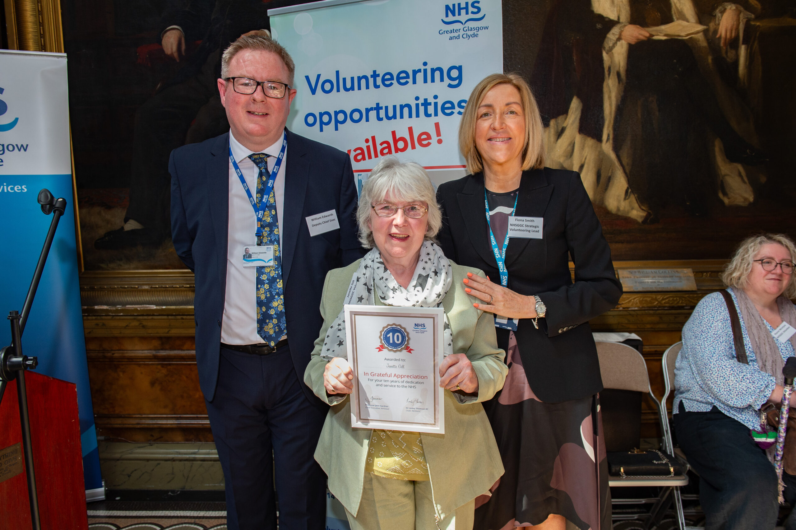 Volunteer long service award presentation