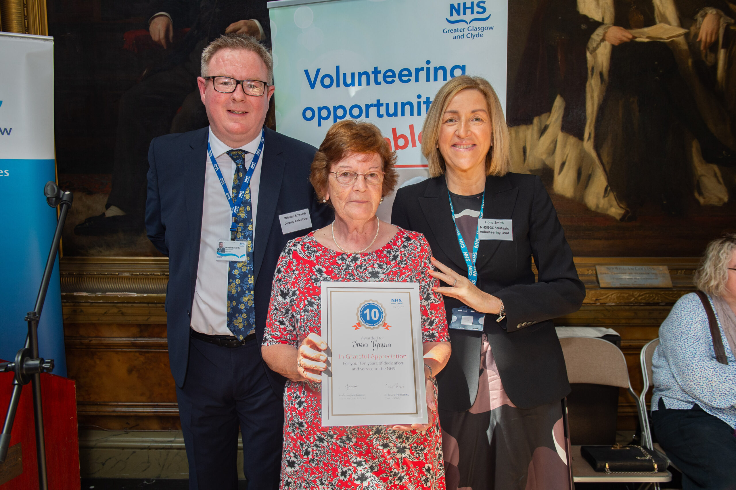 Volunteer long service award presentation