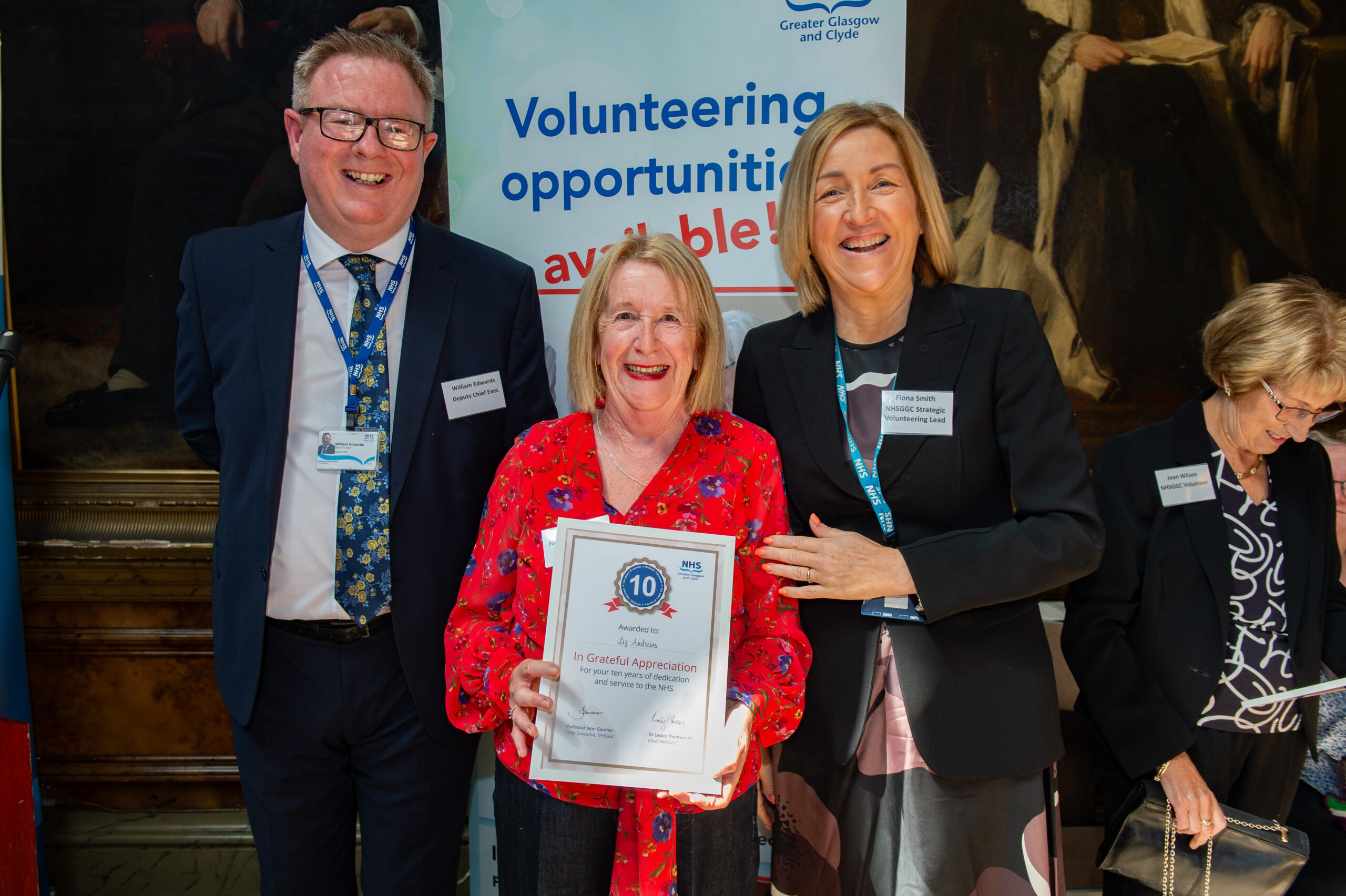 Volunteer long service award presentation