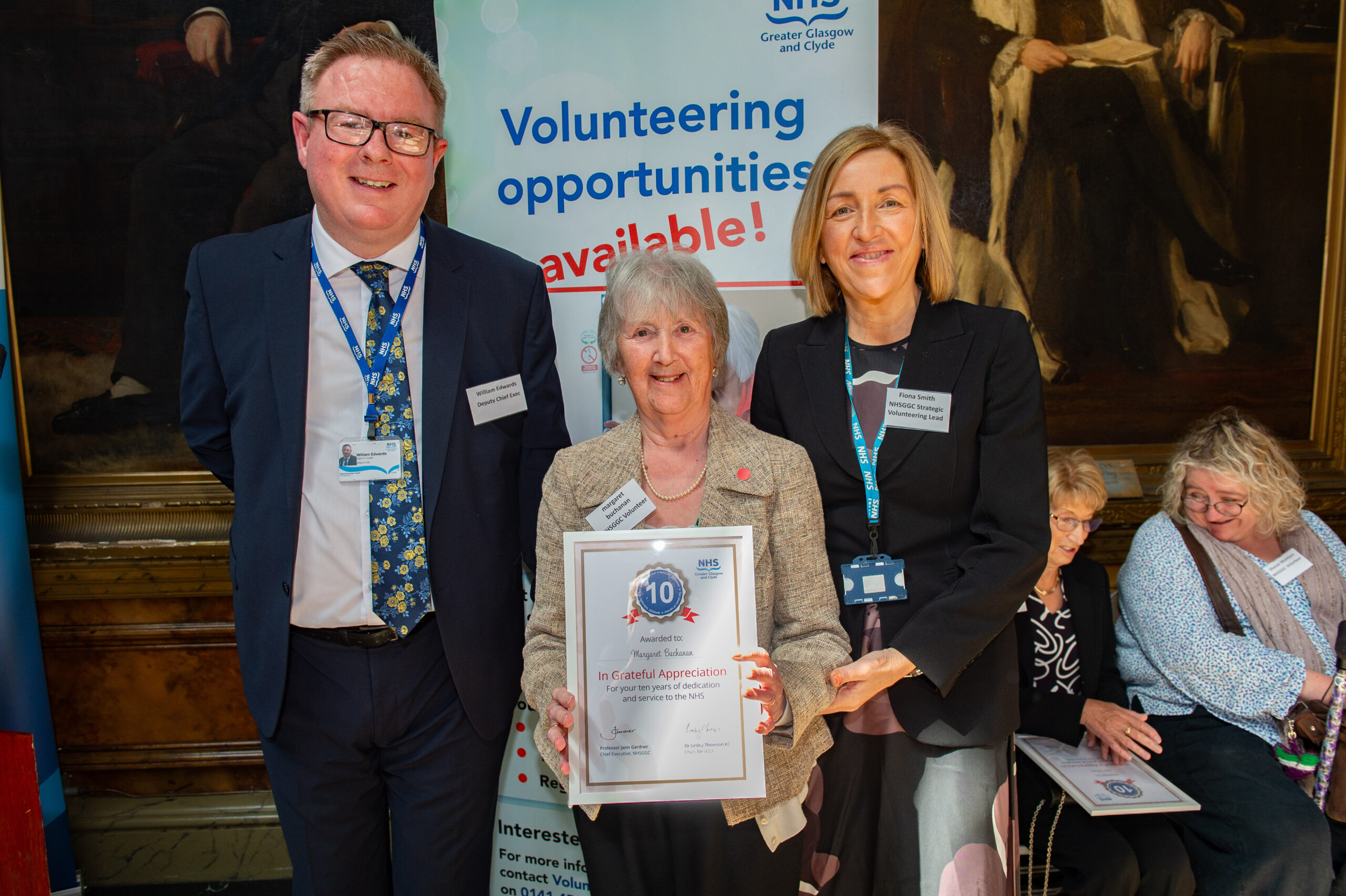 Volunteer long service award presentation
