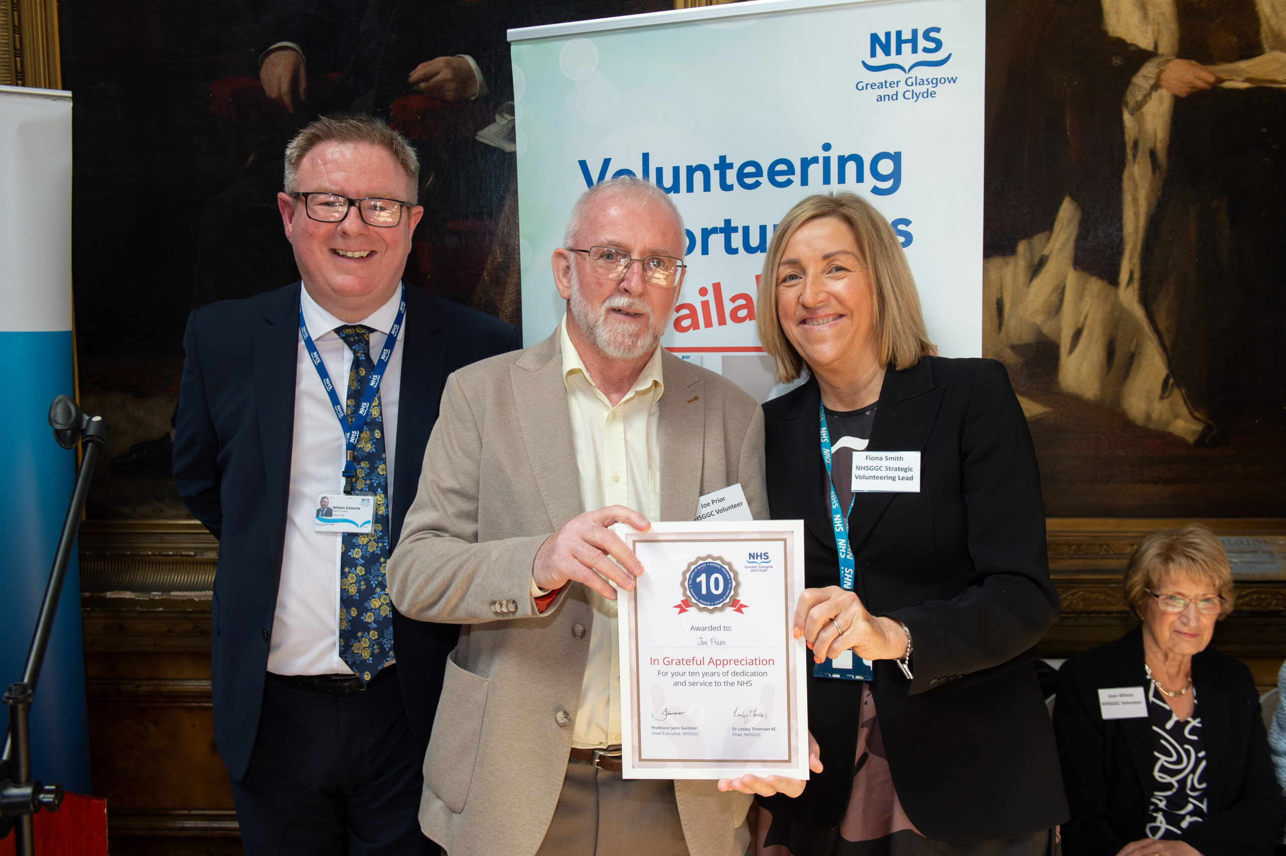 Volunteer long service award presentation