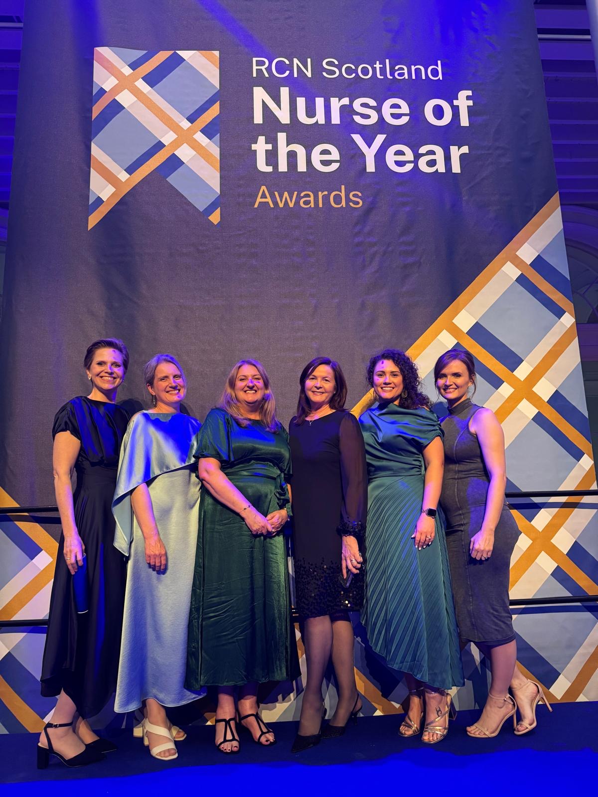 NHSGGC nurses and midwives at RCN Scotland Nurse of the Year Awards