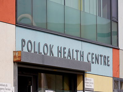 External photo of Pollok Health Centre