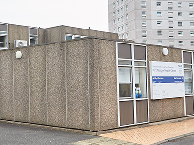External photo of Port Glasgow Health Centre
