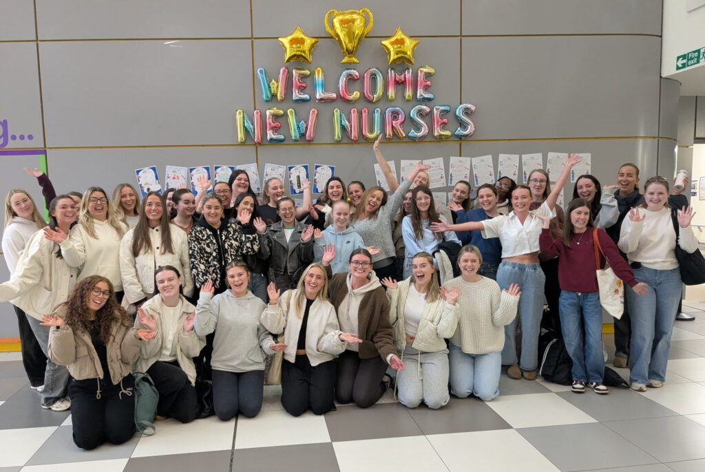The newly qualified nurses who will be working in paediatrics at the Royal Hospital for Children.
