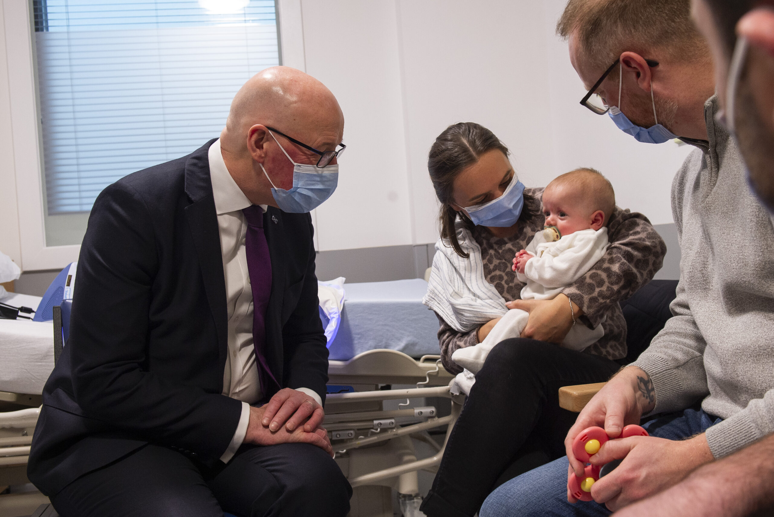 First Minister meets families who’ve benefited from Hospital at Home care as part of NHS Greater Glasgow and Clyde’s virtual hospital