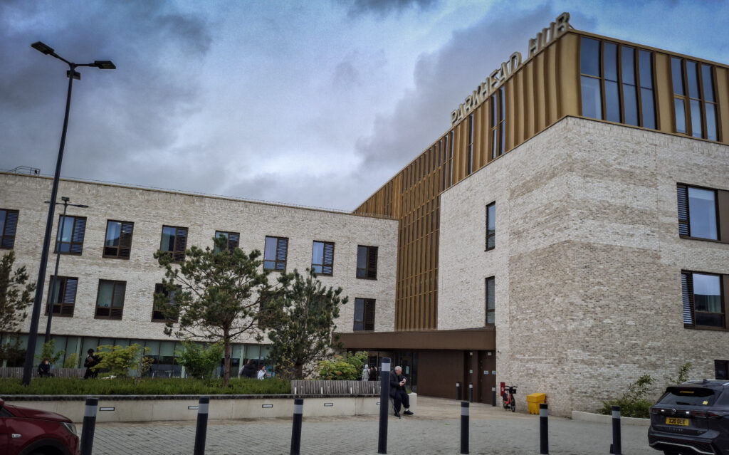 Exterior shot of Parkhead Hub