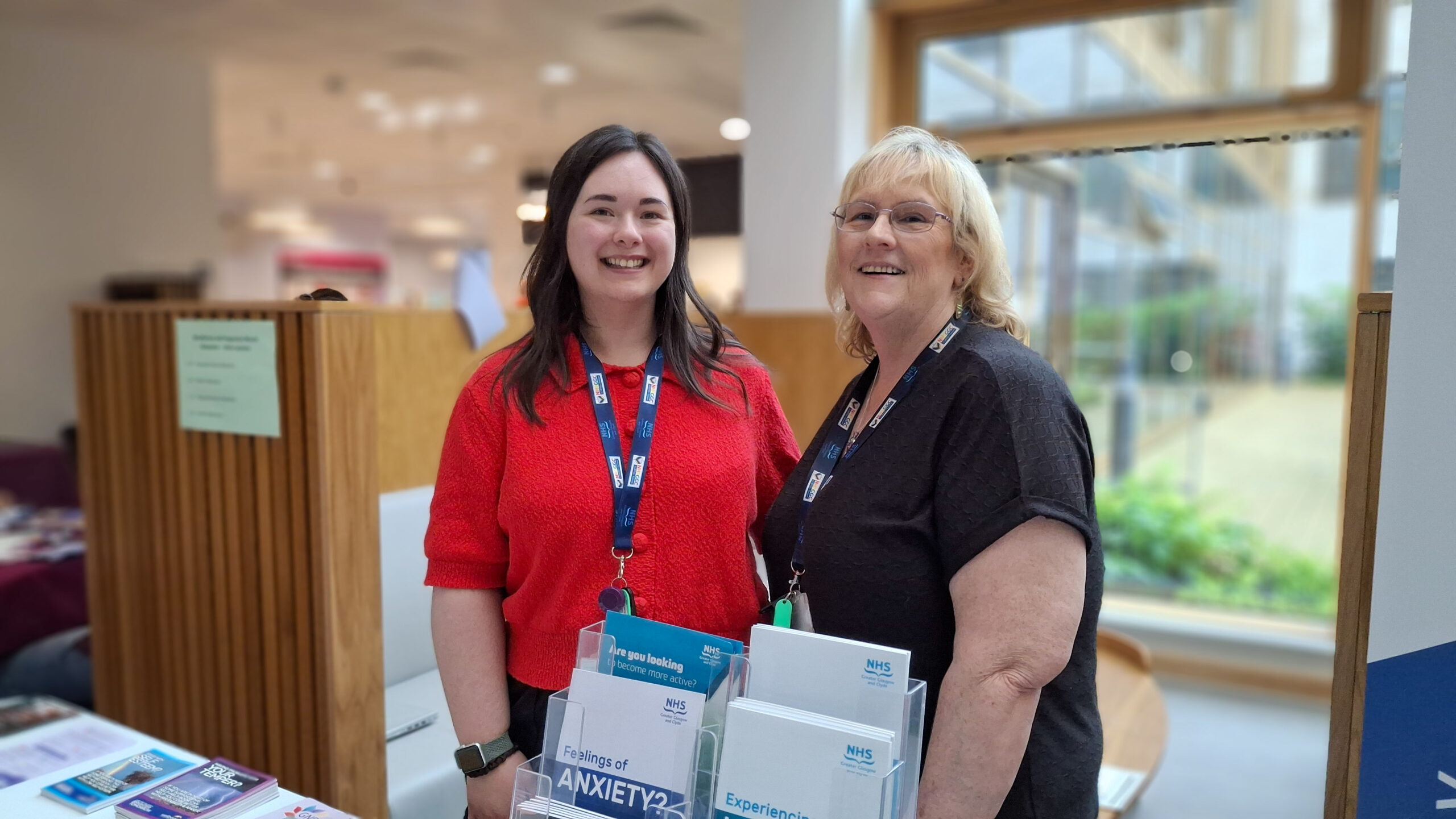 Two members of the Primary Care Mental Health Team.