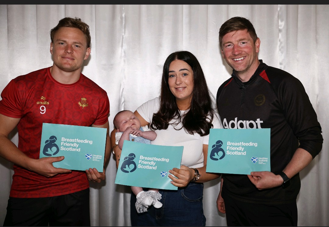 Football clubs champion breastfeeding support across Greater Glasgow and Clyde