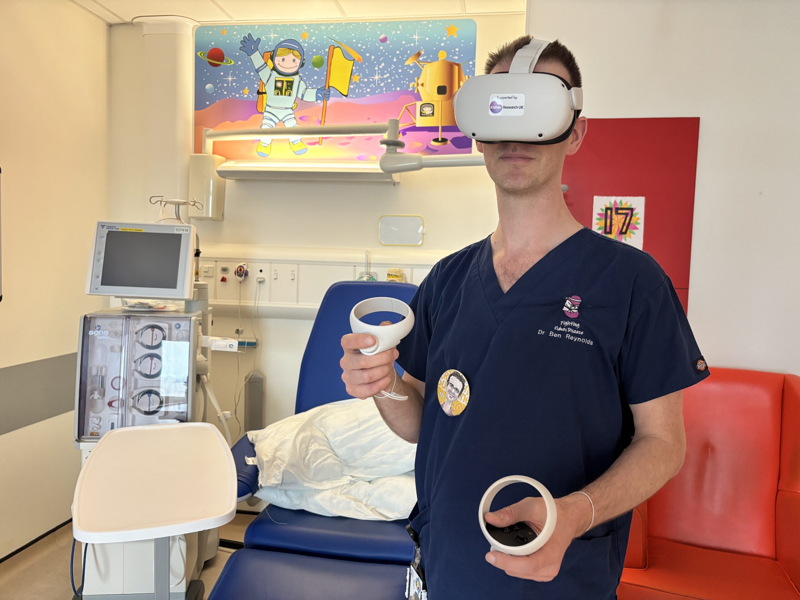 Clinician’s lockdown gaming inspires virtual reality dialysis training for patients at home