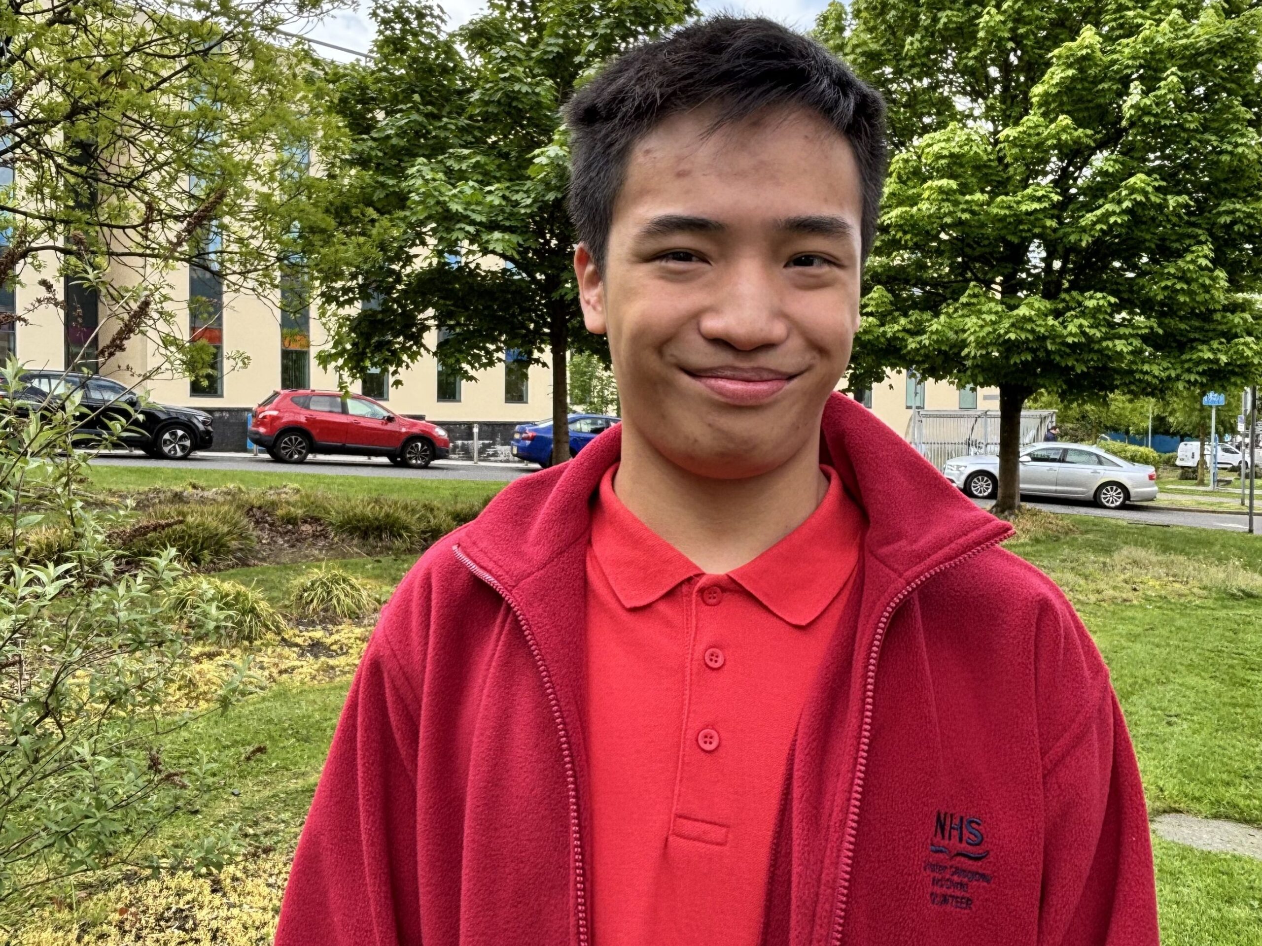 Young volunteer gains valuable experience supporting patients at local hospital