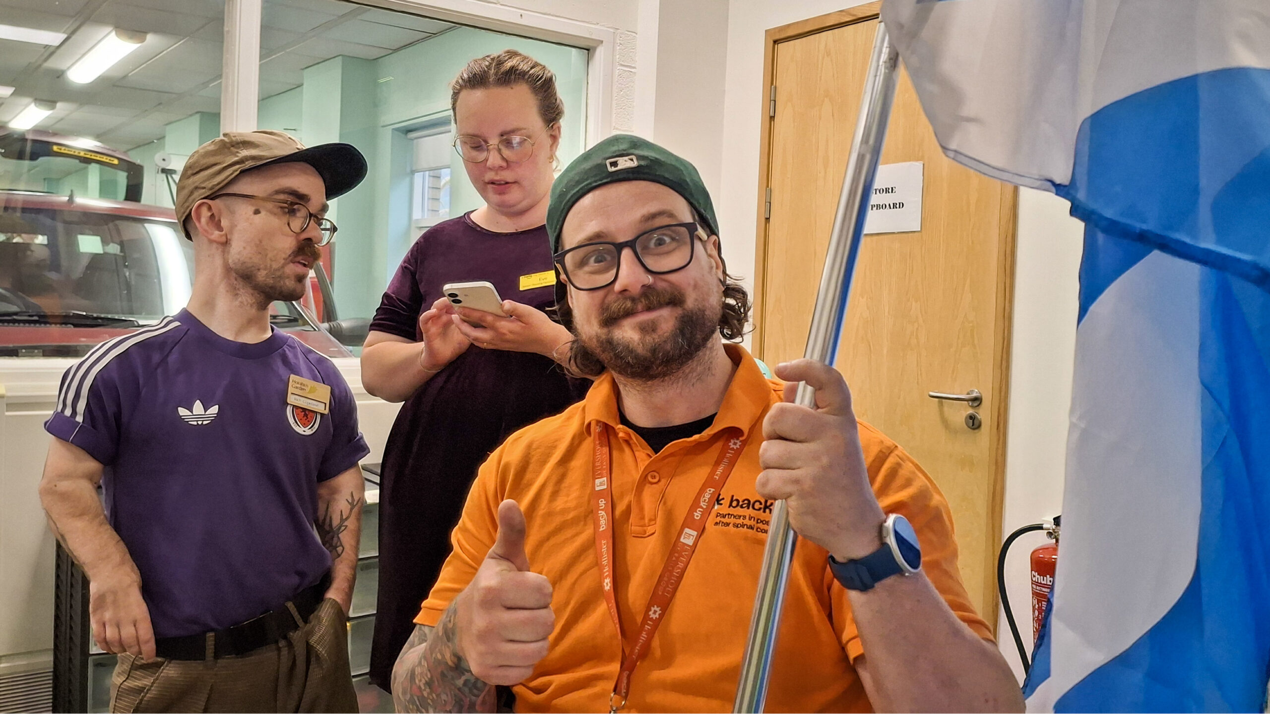 Volunteers at the event