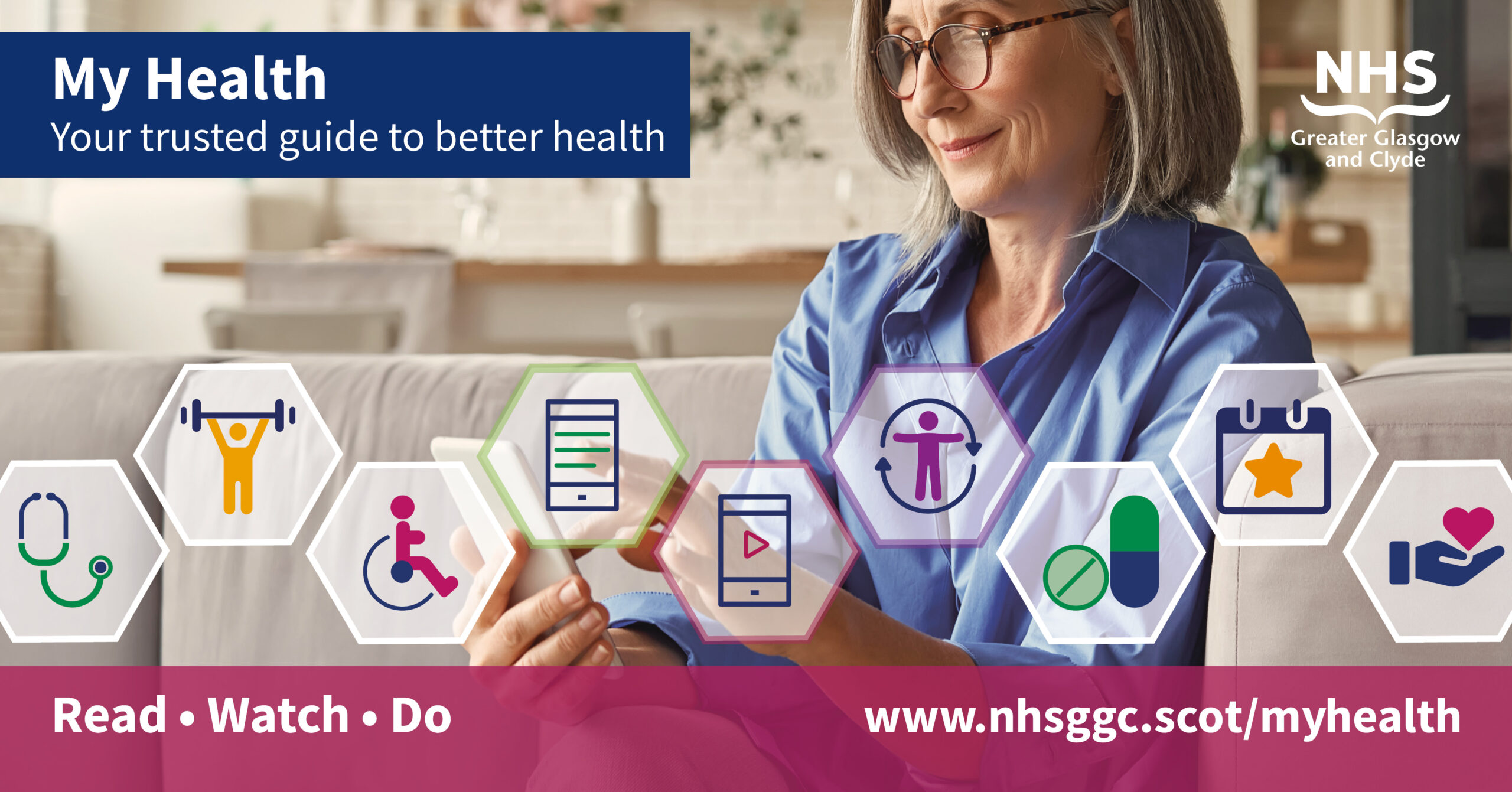My Health – our new website with something to read, watch or do to improve your health