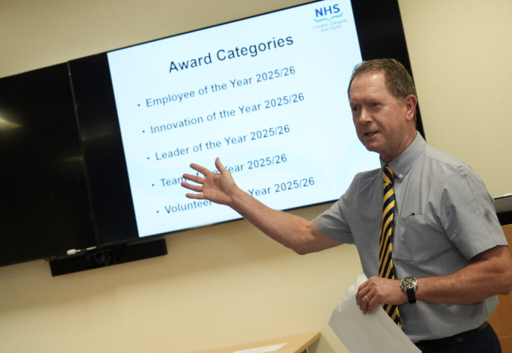Chief of Medicine Dr David Dodds during his stint hosting the event