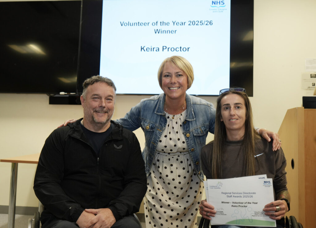 Volunteers of the Year Keira, right, with her two nominators.