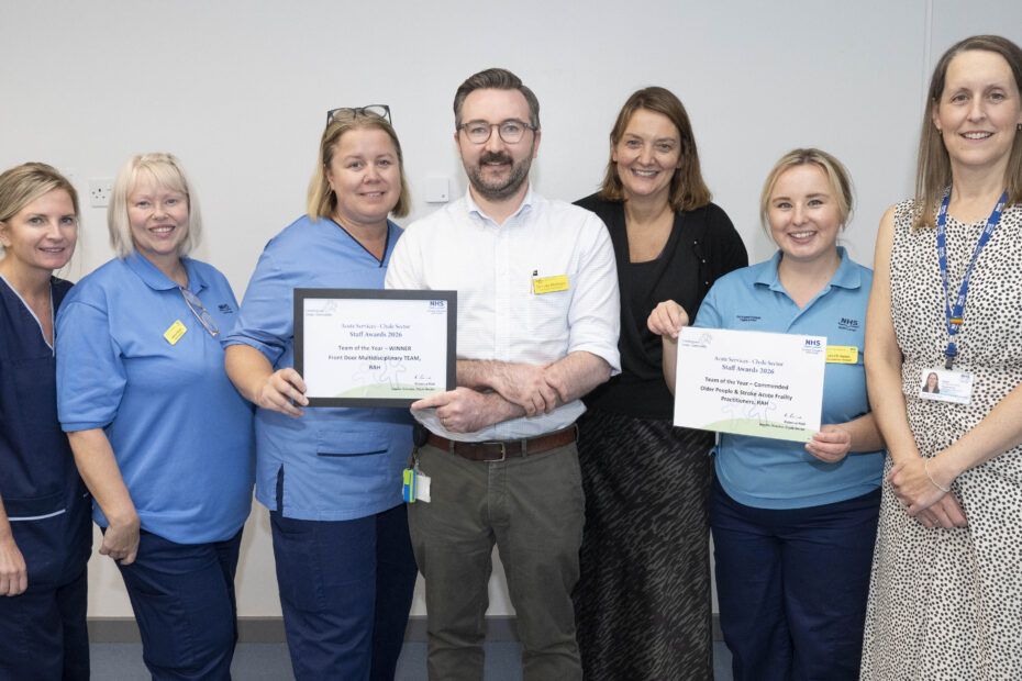 Successful staff in the Team of the Year category.