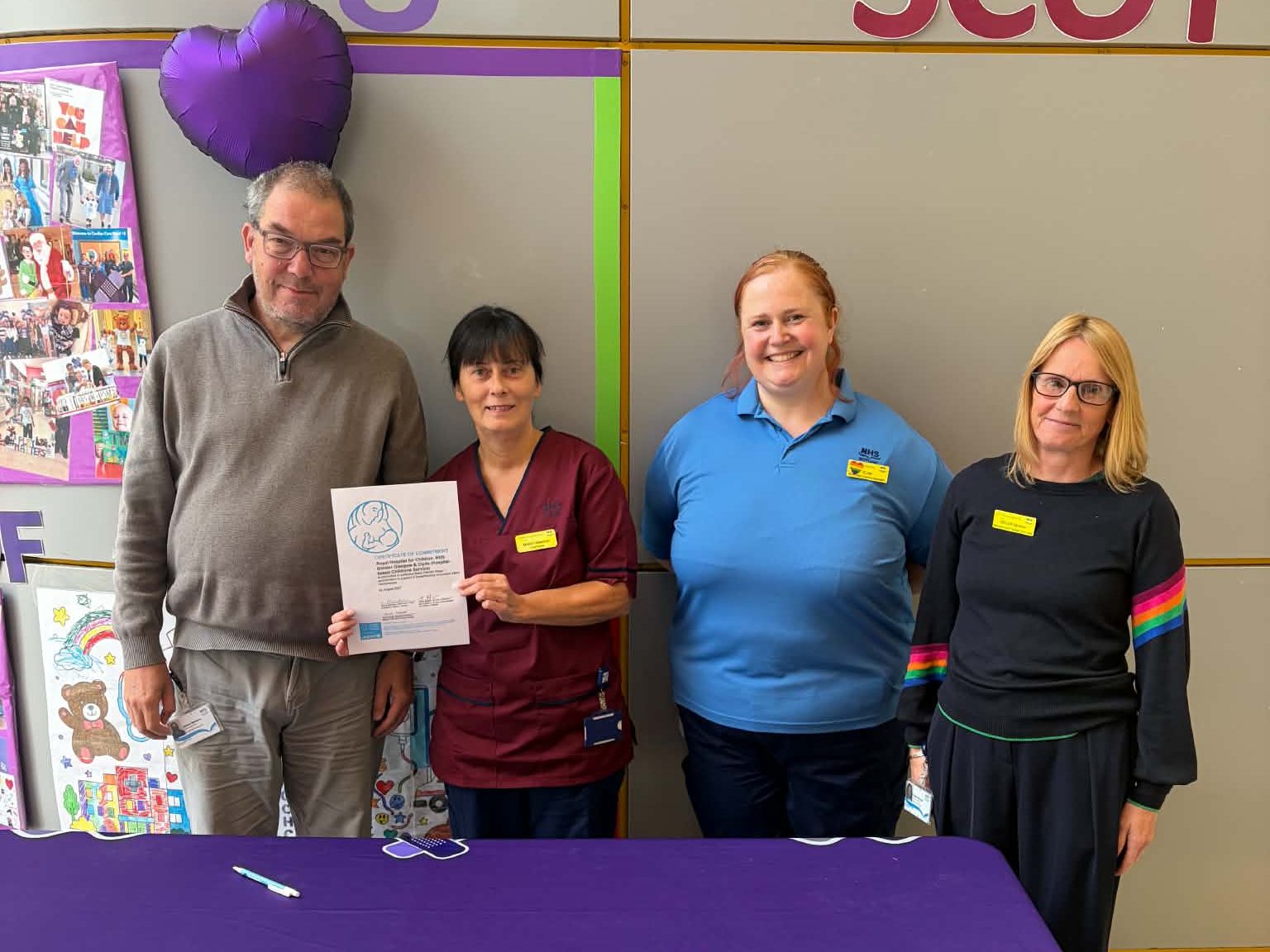 Royal Hospital for Children commits to UNICEF Baby Friendly accreditation journey