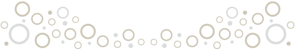 selection of illustrated bubbles in gold and silver